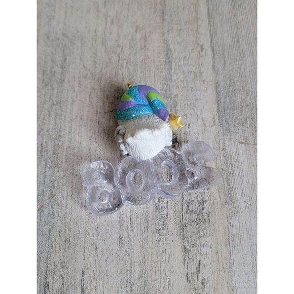Hallmark 2008 cool decade owl ornament Xmas glitter - Picture 5 of 5